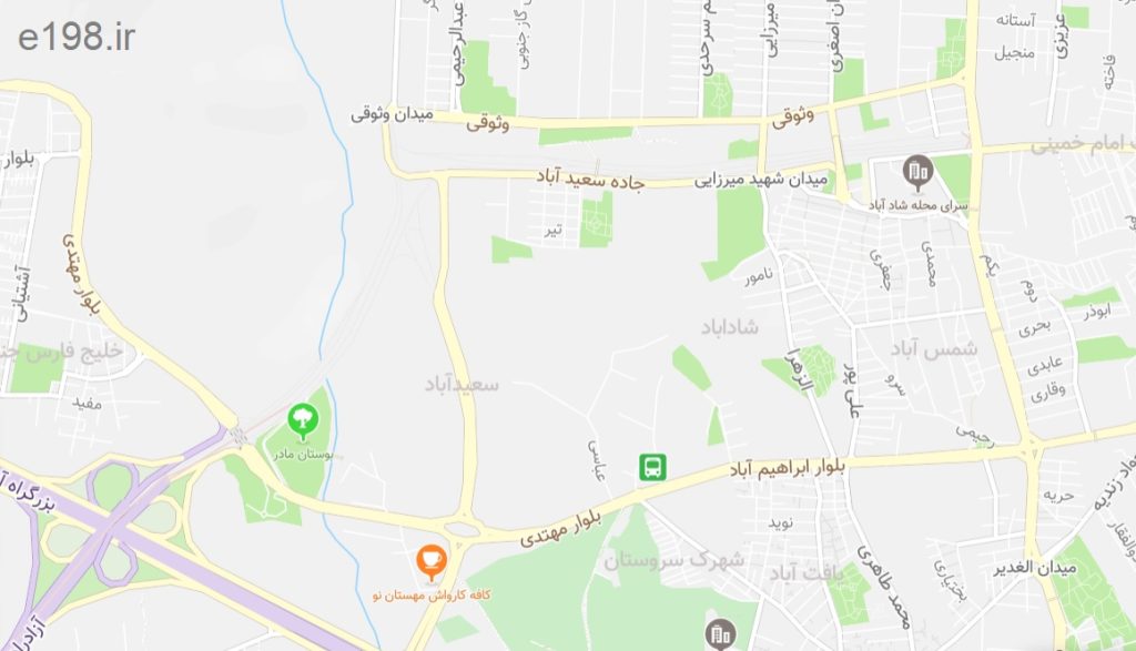 خرید لوله پلی اتیلن شاد آباد تهران . نقشه